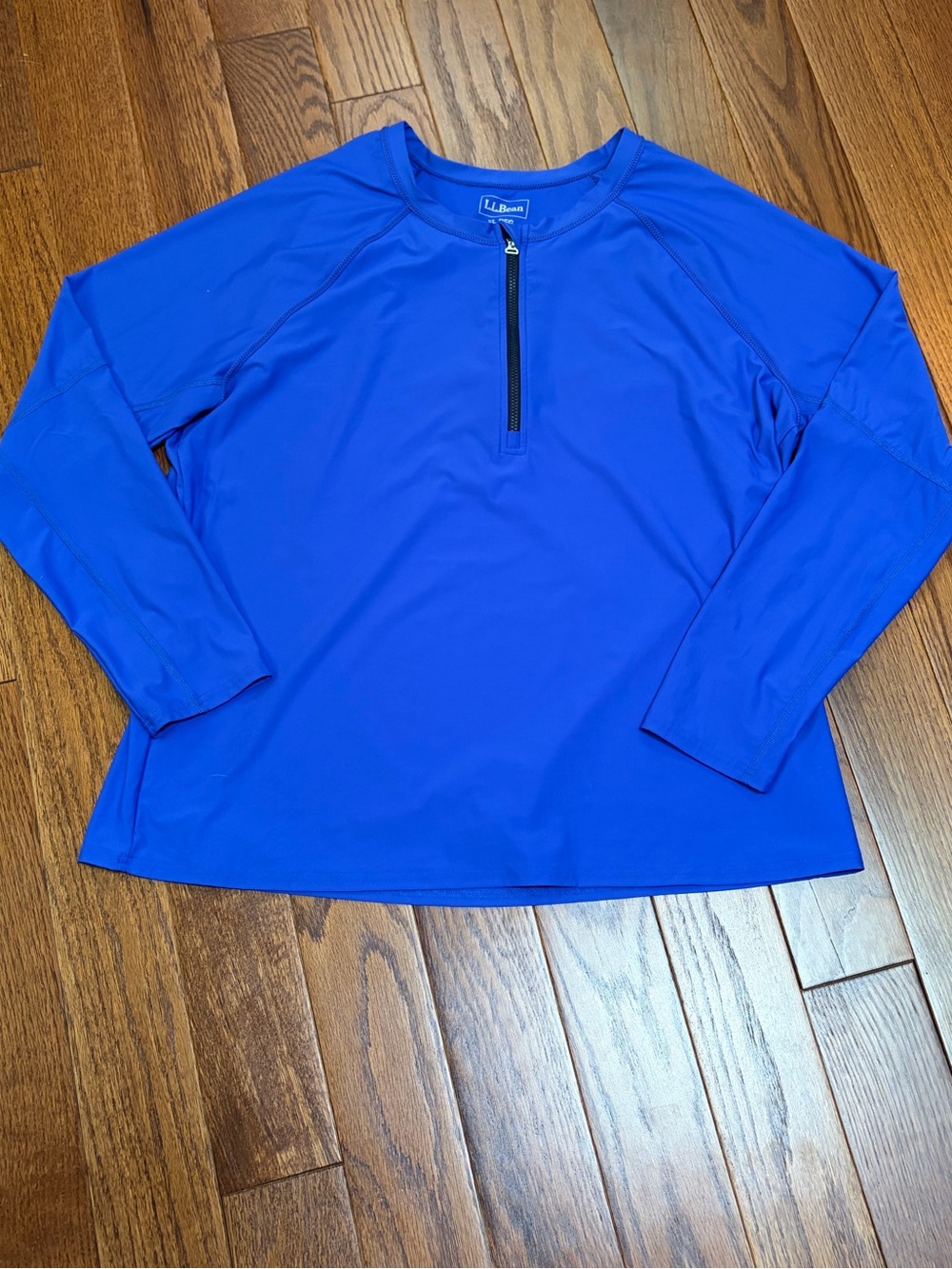 L.L. Bean Men's Long Sleeve Half-Zip Shirt - Royal Blue